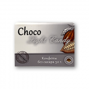 Choco Light CANDY с карамелью и фундуком (конфеты без сахара 6 штук) 50 gr